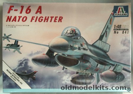 Italeri 1/48 General Dynamics F-16 Falcon NATO Fighter - Belgium / Netherlands / USA, 841 plastic model kit